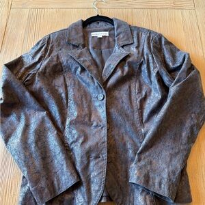 Bamboo Traders Metallic Brown Blazer